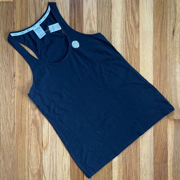 PINK Victoria's Secret Tops - PINK Victoria Secret Black Racerback Tank Top ,Womens Size M